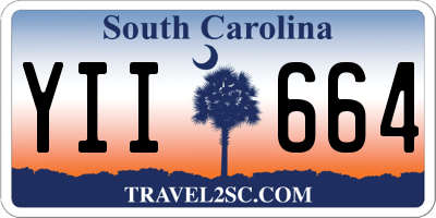 SC license plate YII664