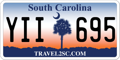 SC license plate YII695