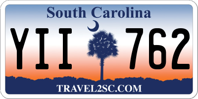 SC license plate YII762