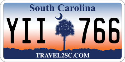 SC license plate YII766