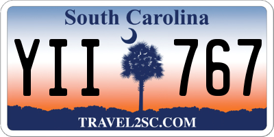 SC license plate YII767