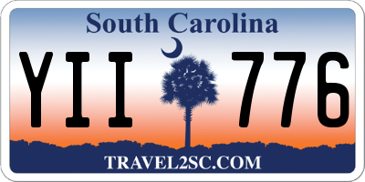 SC license plate YII776