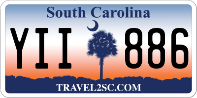 SC license plate YII886