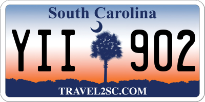 SC license plate YII902