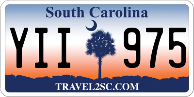SC license plate YII975