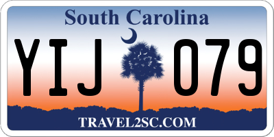 SC license plate YIJ079