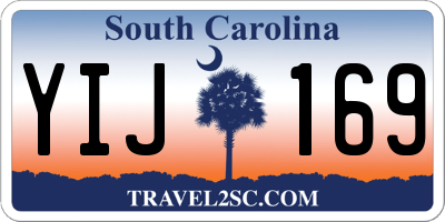 SC license plate YIJ169