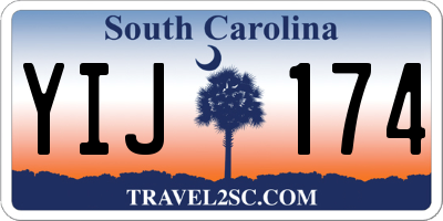 SC license plate YIJ174