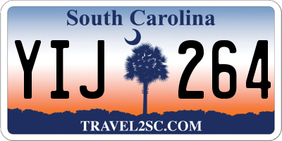 SC license plate YIJ264