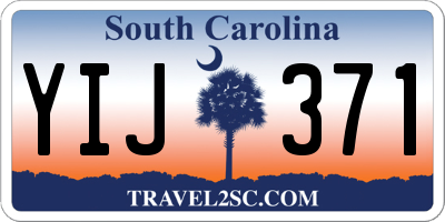 SC license plate YIJ371