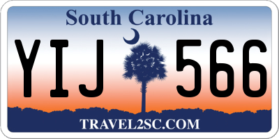 SC license plate YIJ566