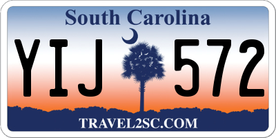 SC license plate YIJ572