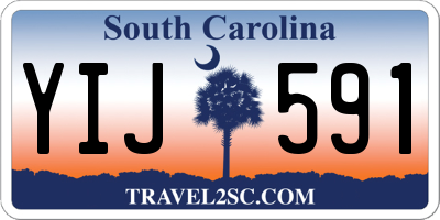 SC license plate YIJ591