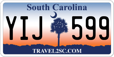 SC license plate YIJ599