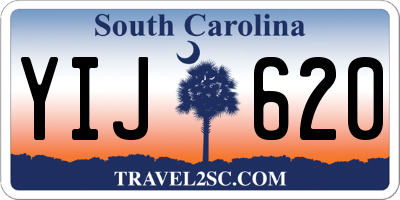 SC license plate YIJ620