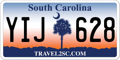 SC license plate YIJ628