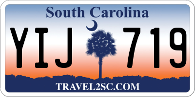 SC license plate YIJ719
