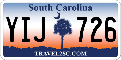 SC license plate YIJ726