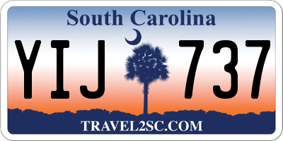 SC license plate YIJ737