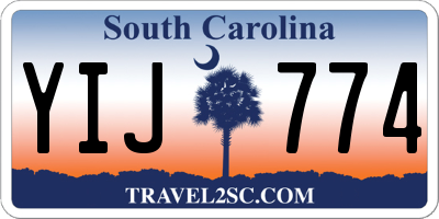 SC license plate YIJ774