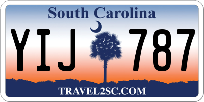 SC license plate YIJ787