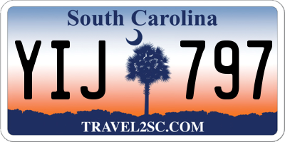 SC license plate YIJ797