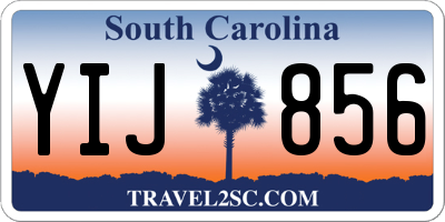 SC license plate YIJ856