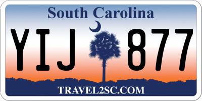 SC license plate YIJ877
