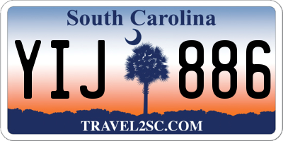 SC license plate YIJ886
