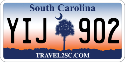 SC license plate YIJ902