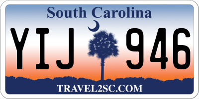 SC license plate YIJ946