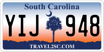 SC license plate YIJ948
