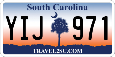 SC license plate YIJ971