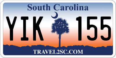 SC license plate YIK155