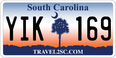 SC license plate YIK169