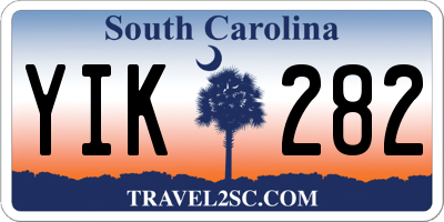 SC license plate YIK282
