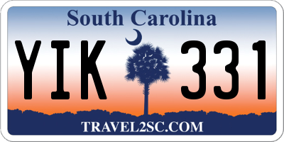SC license plate YIK331