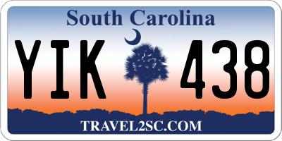 SC license plate YIK438