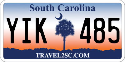 SC license plate YIK485