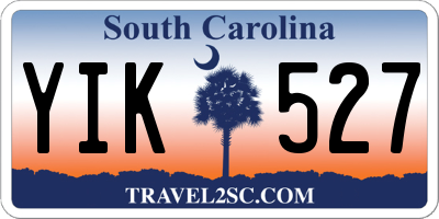 SC license plate YIK527