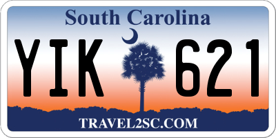 SC license plate YIK621