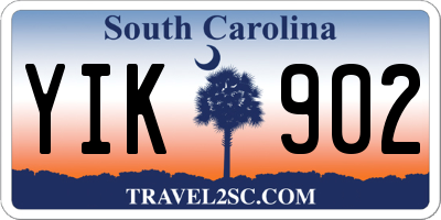 SC license plate YIK902
