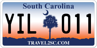 SC license plate YIL011