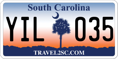 SC license plate YIL035