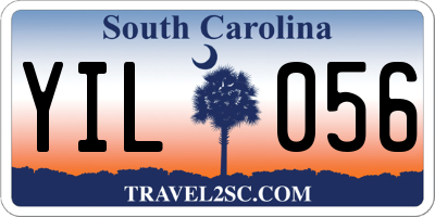 SC license plate YIL056