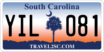 SC license plate YIL081