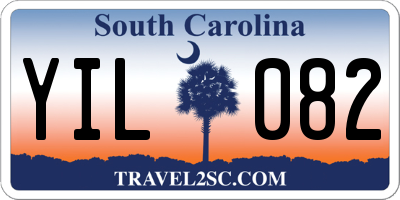 SC license plate YIL082
