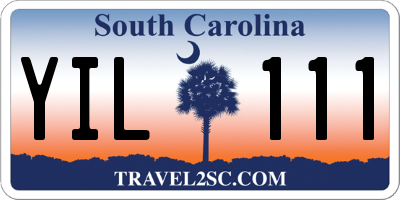 SC license plate YIL111