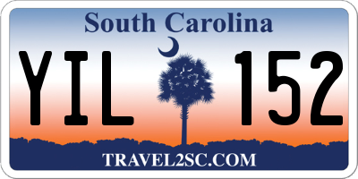 SC license plate YIL152