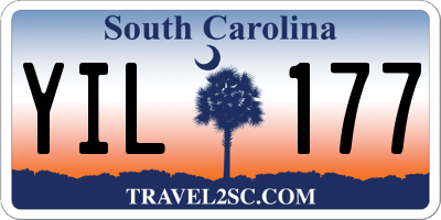 SC license plate YIL177